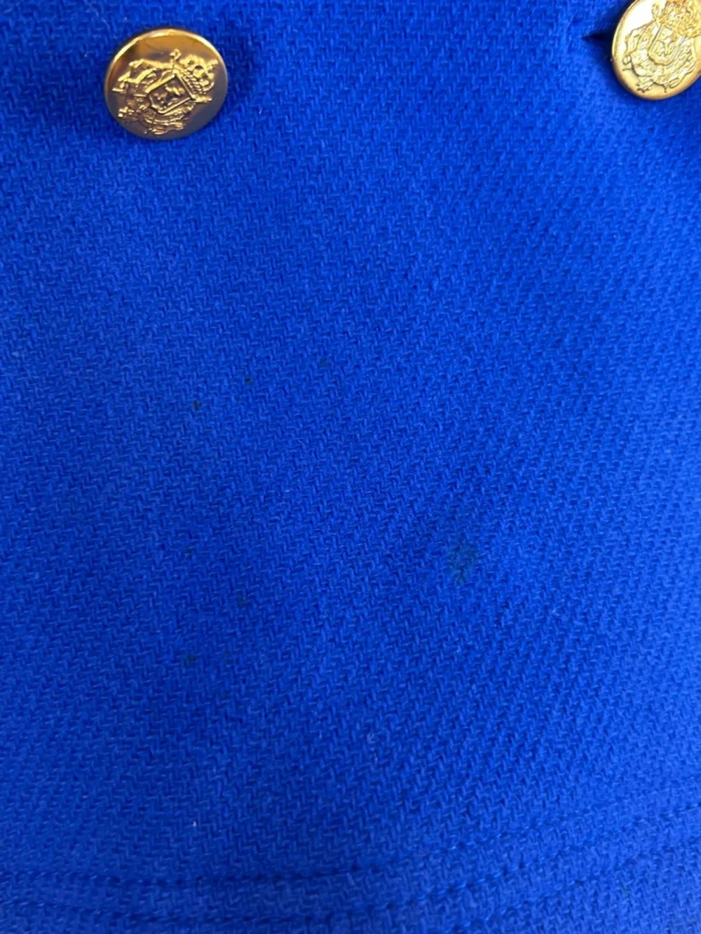 J.Crew Blue Wool Peacoat Gold Buttons Double Breasted Classic - Picture 11 of 13